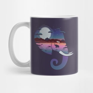 Elephants Horizon Mug